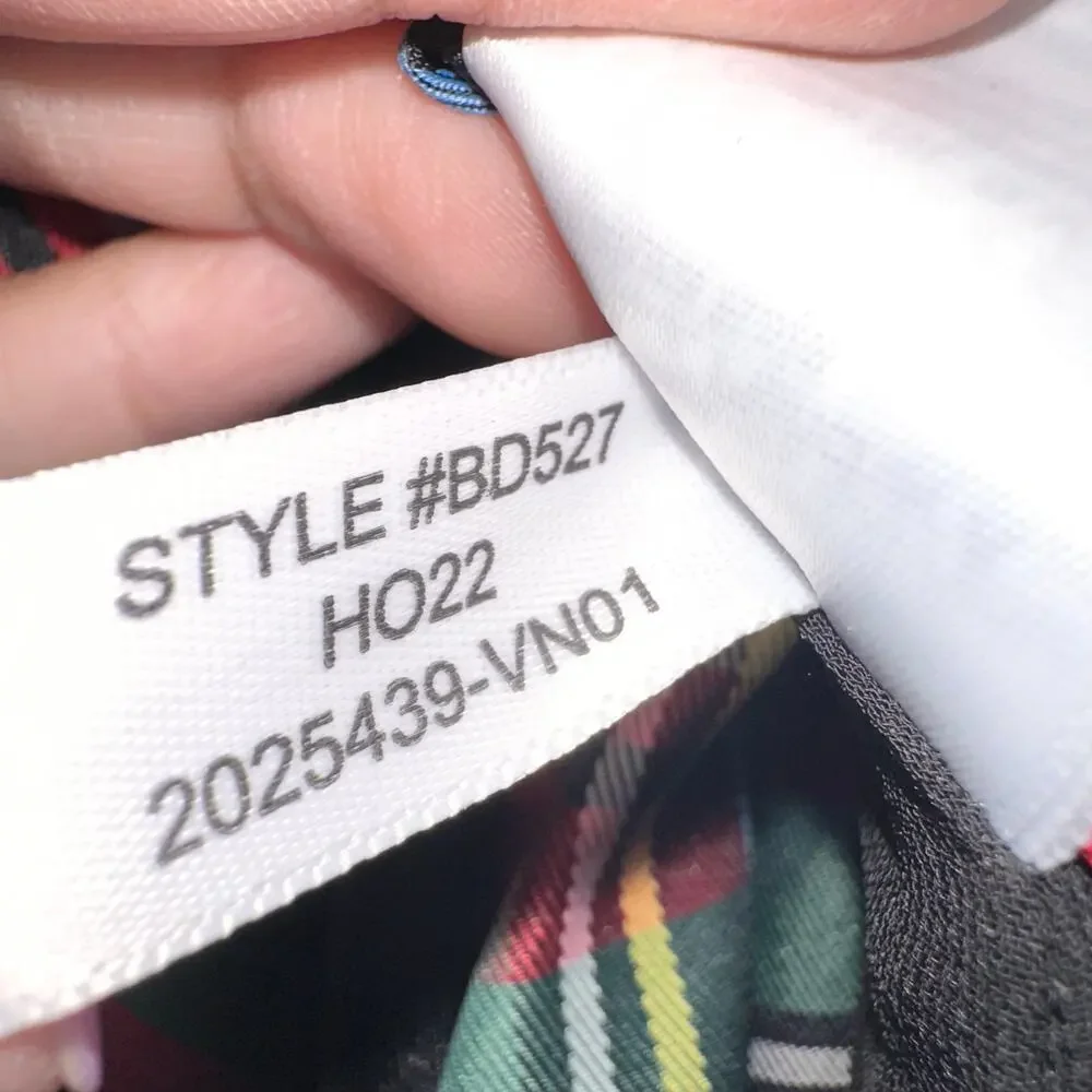 J. Crew Collection NWOT Stewart Black Red Green Tartan Long Ruffle Skirt 6 BD527